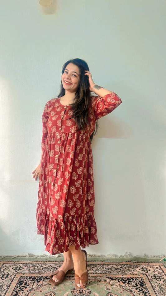 Mud-Bath Flare Dress